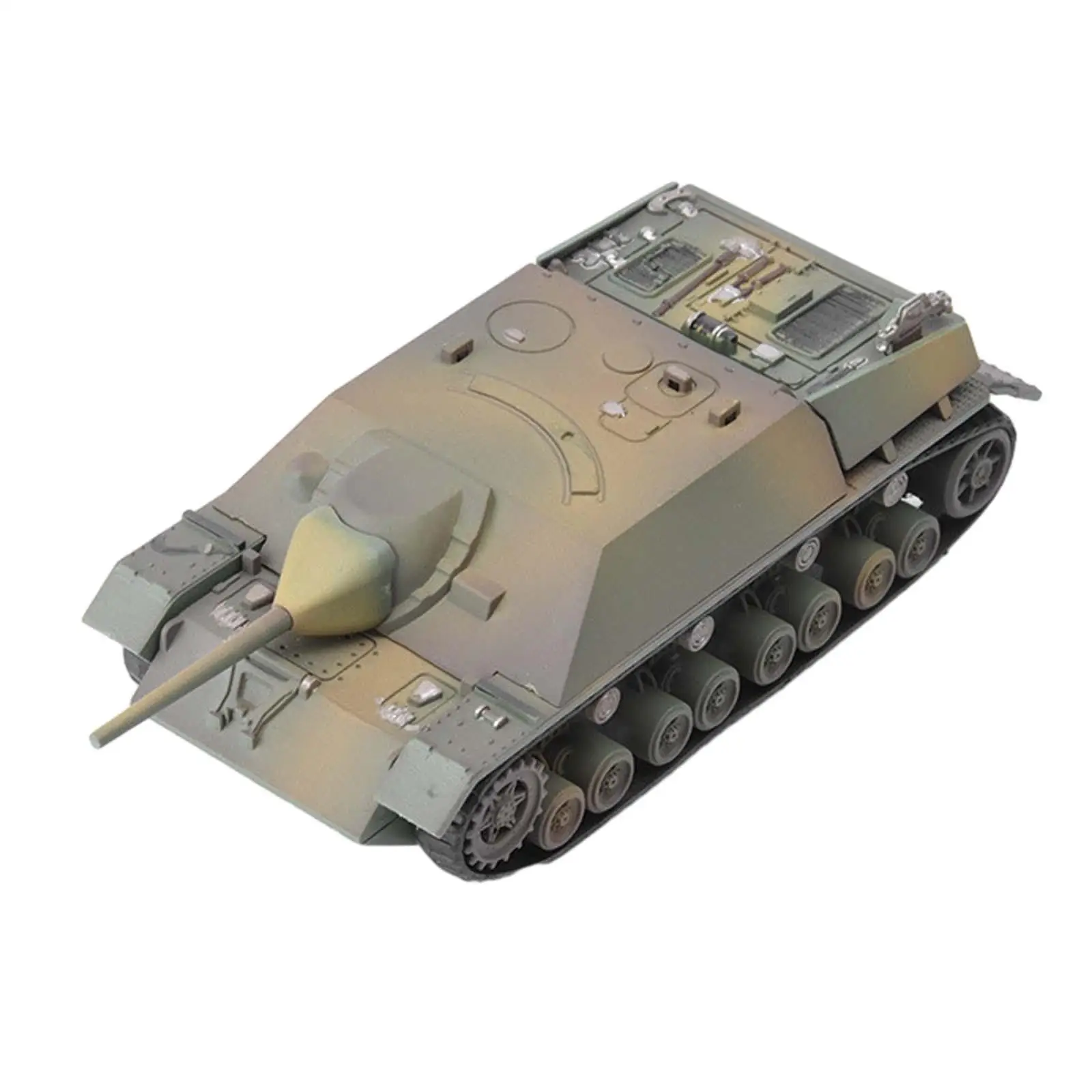 1:72 Scale 4D Tank Model DIY Assemble Table Scene Ornament Party Favors Collectible Battle Tank Toy for Kids Girls Birthday Gift