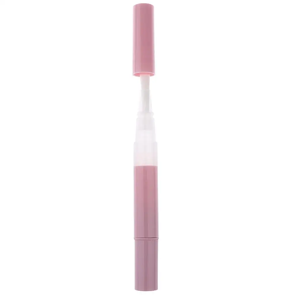 5 Pieces 3ml Travel Empty Pen Cosmetic Container Tube Nail Tool Pink - Pink, as described