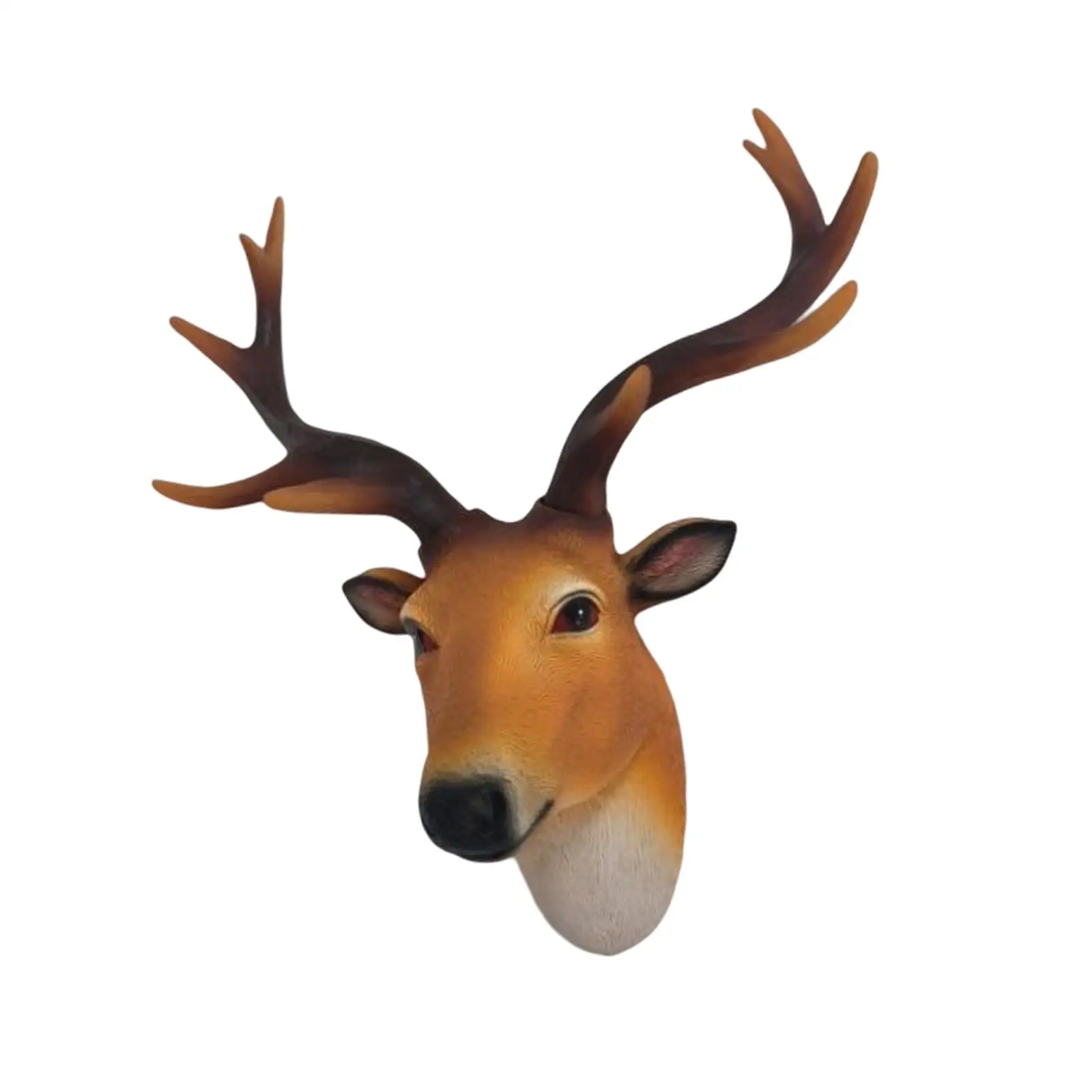 Wall Mounted Deer Head Animal Crafts for Living Room Home Farmhouse Bedroom Decor