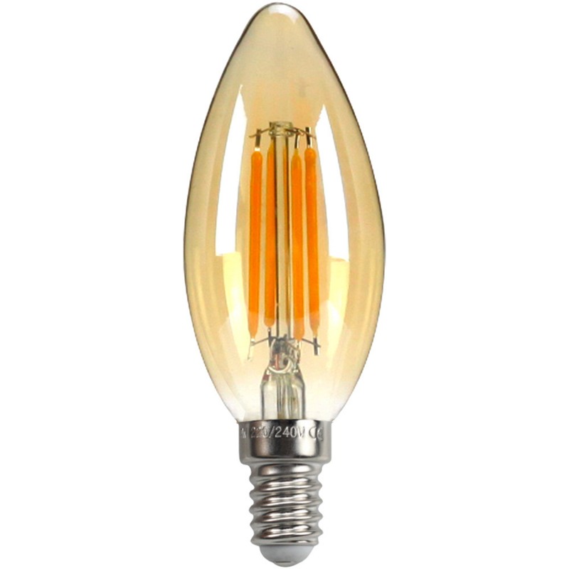 Description Picture 4 of item1PC Edison Bulb LED Lamp E2 7E14 Screw Lighting C35 Pull Tail Retro Filament Lamp Transparent Gold