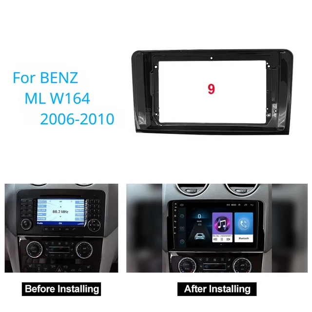 9 Inch Car Radio Fascias For MERCEDE BENZ ML W164 2006-2010