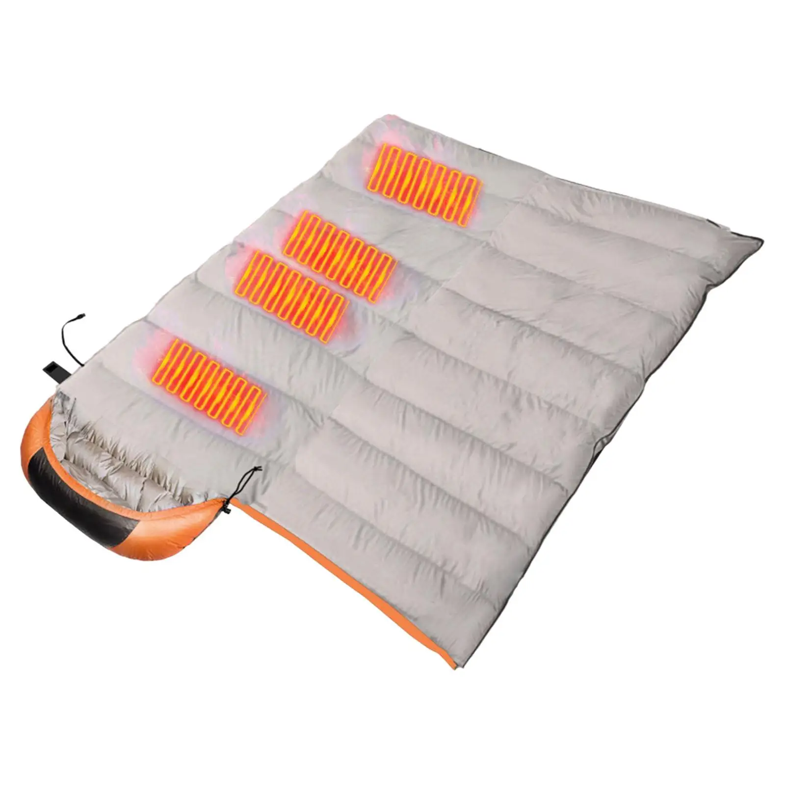 Portable Waterproof USB Heated Sleeping Bag for Backpacking Camping
