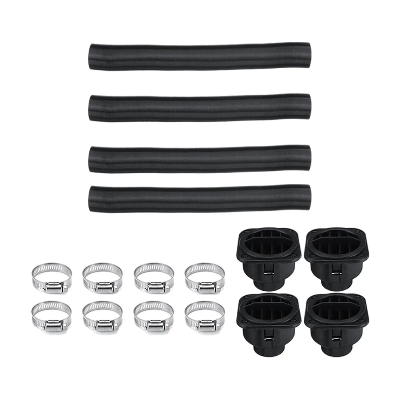 Heater Pipe Ducting Kit Durble Replacement for Air  Heater 4 Holes Car