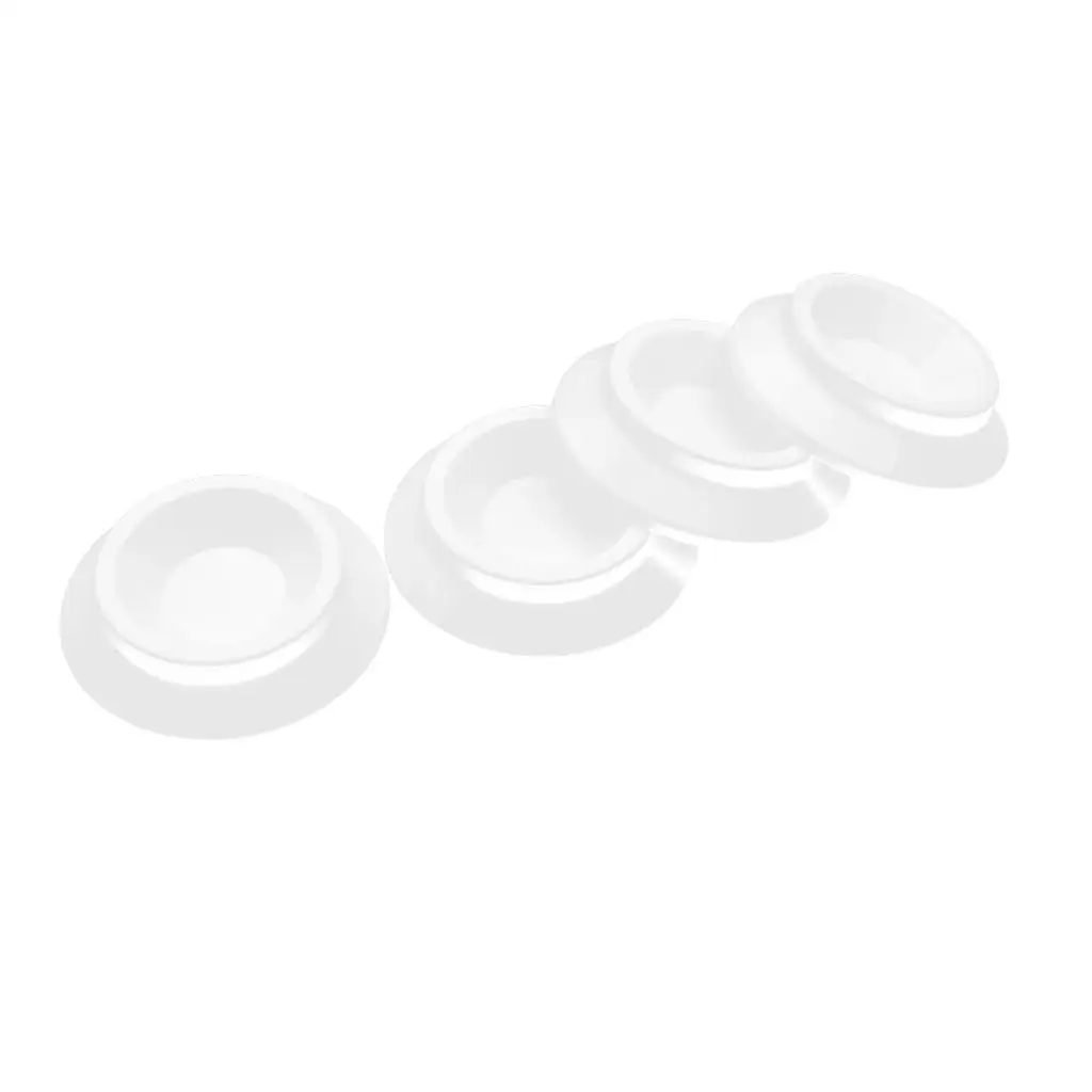 4 Pack of Hardwood Piano Caster Cups Floor , Solid Caster Non- & Anti-Noise Foot Pads  Piano, Clear