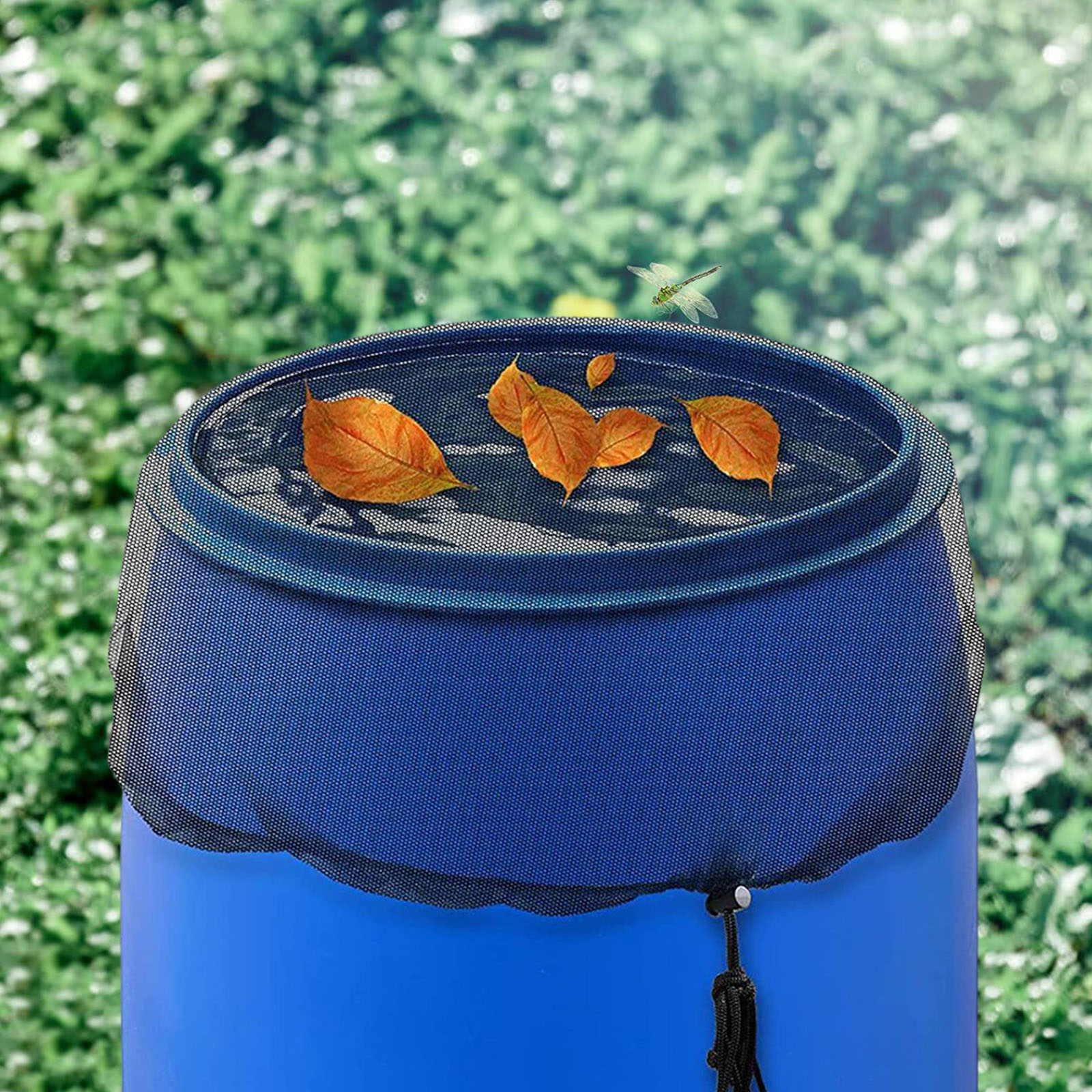Description Picture 6 of itemMesh Cover Netting for Rain Barrels PVC Water Collection Buckets Tank Raindrop Harvesting Tool Anti-Mosquito Water Protection