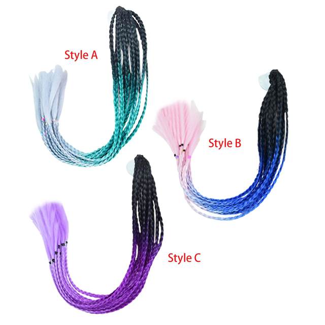 Pigtails Braids Dreadlocks Motocross Curly Hair for Bike Women