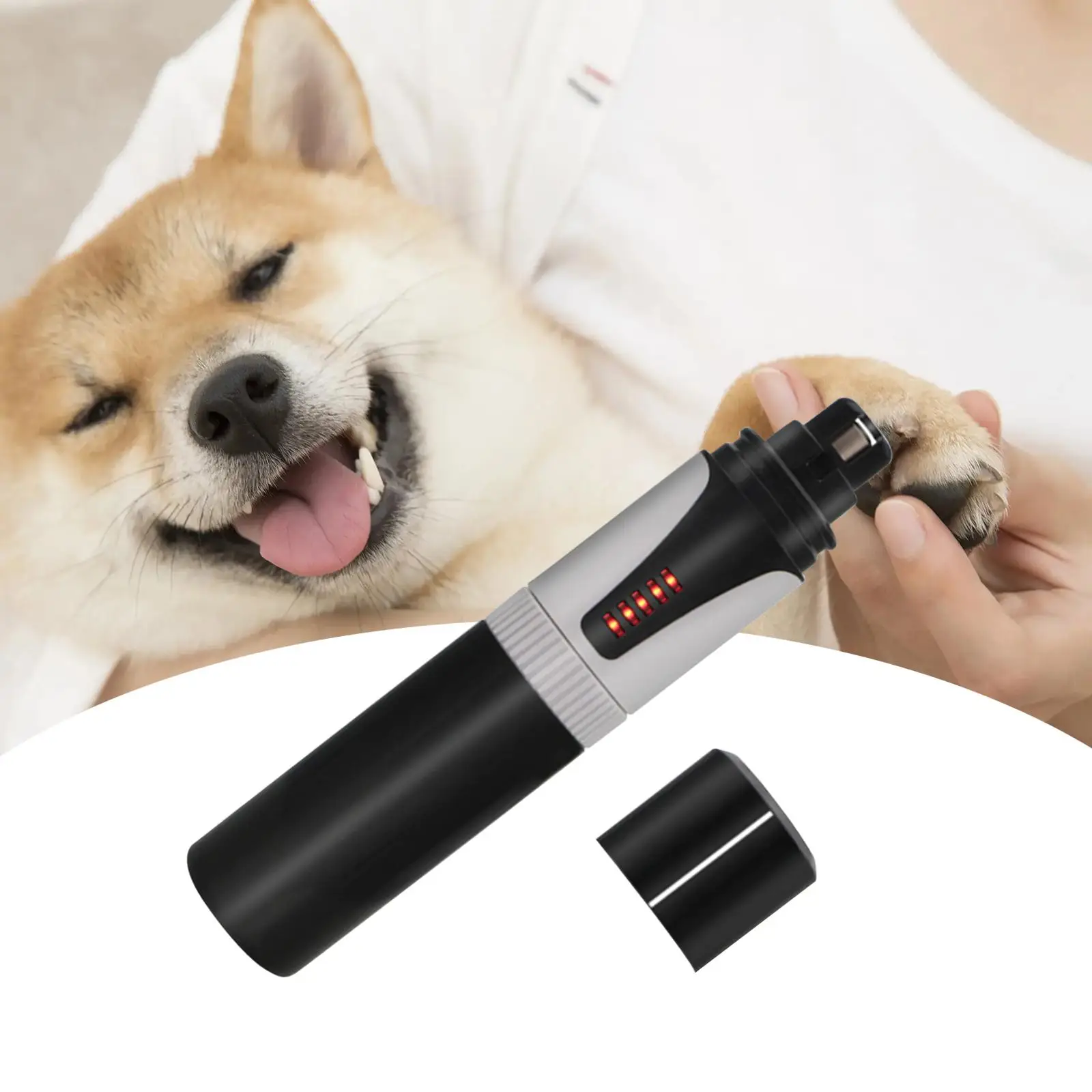 Dog Cat Nail Grinder Clippers Dog Nail Grinding Tool USB Rechargeable Nail Polish Nail Trimmer Portable Pet Nail File Nail File