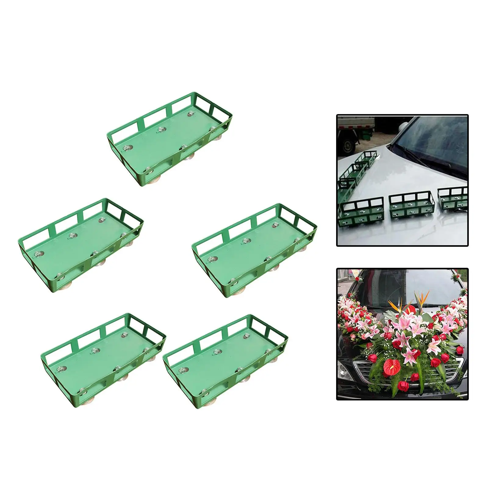 Flower Decor Tray Multi Functional Decorations Sturdy Car Storage Rack Accessori