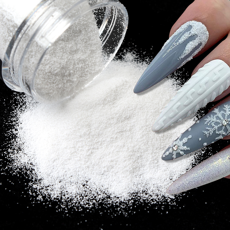 Best of 10ml Shiny Sugar Nail Glitter Powder For Manicure Flock Powder Nail Art Decorations Sweater Yarn White Snow Candy Dust Powder Reviews & Tips