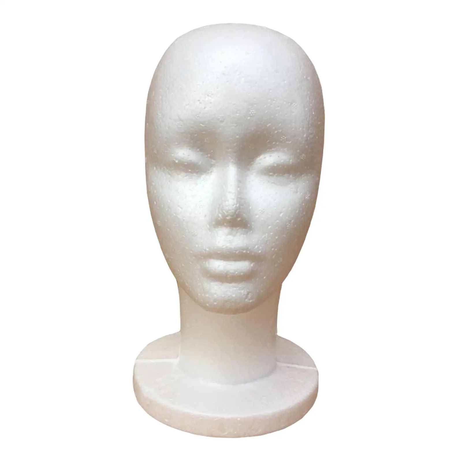 Female Foam Mannequin Head Model for Shopping Mall Display Manikin Foam Head Hat Wig Display Stand  Wig Head Manikin