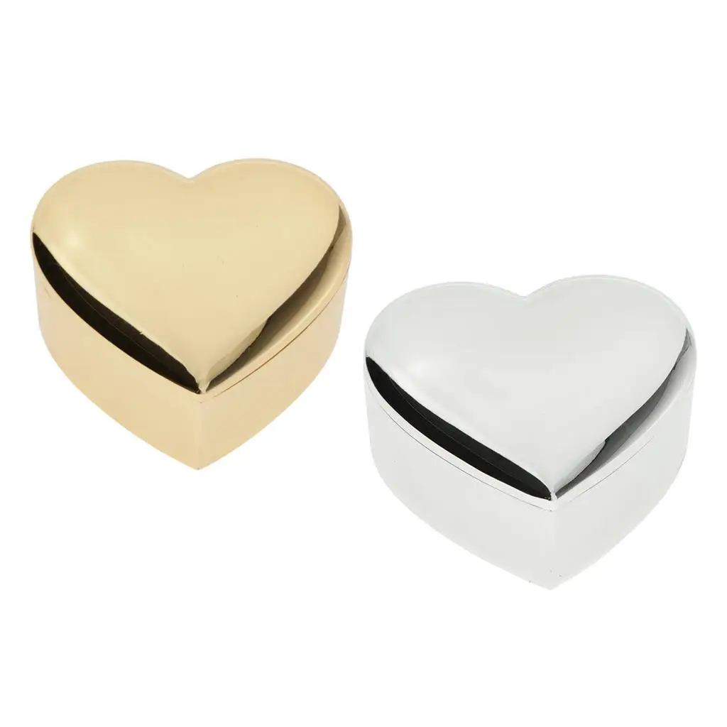 Love Heart Gift Box Couple  Box Beads Necklace Jewelry Box Holder -,