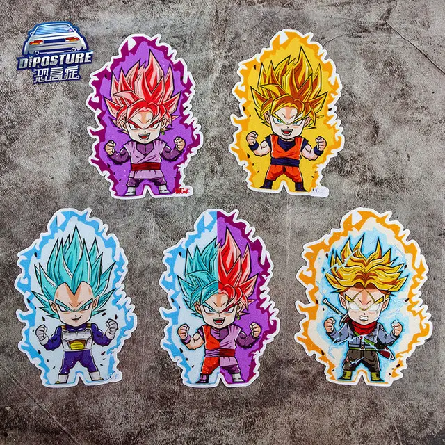 Dragon Ball Z Exquisite Series Sayajins Goku Broli Realistic Funny Breaking  the Wall and Getting Out of the Car Sticker - AliExpress