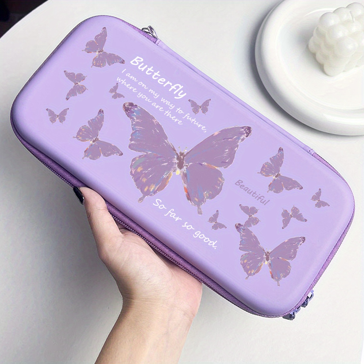 Title 4, Pink Purple Butterfly Nintendo Switch Portable ...