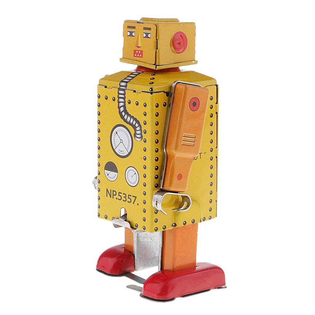 Handmade Mechanical Clockwork Robot Lilliput  Walking  Decor