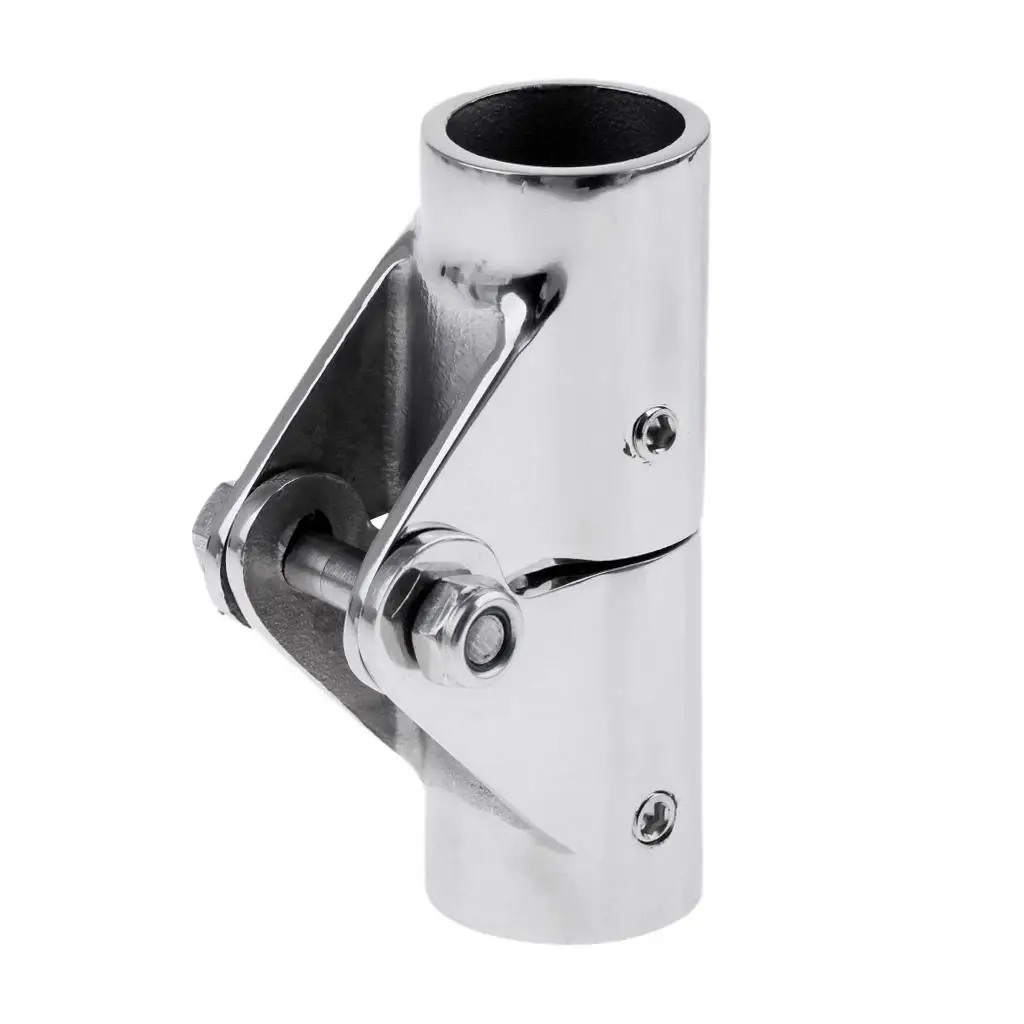 Marine 316 Stainless Steel Boat Rail Fittings Folding Swivel Tube Pipe Connector 20mm/22mm/26mm