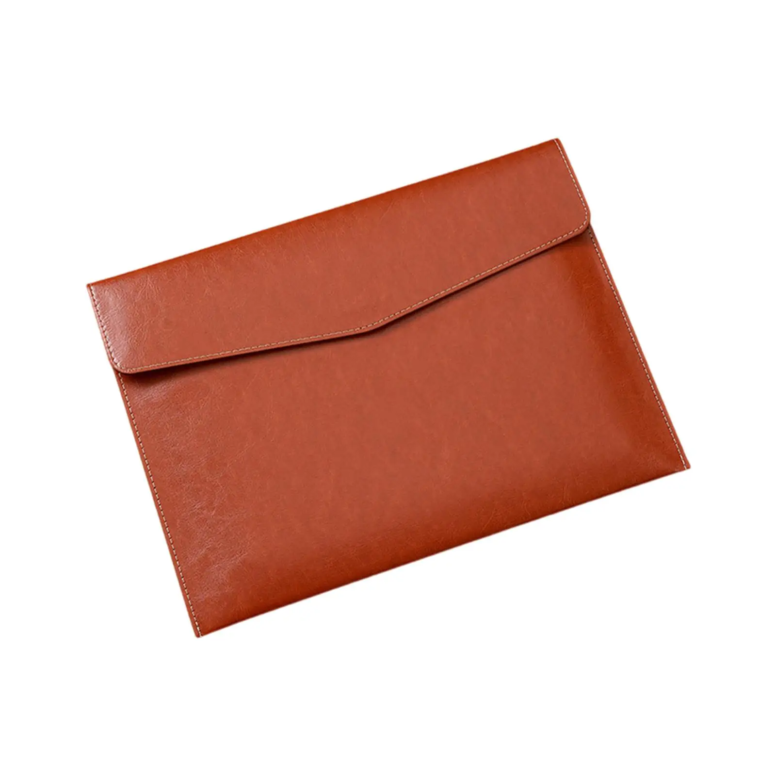 PU Leather Folder Waterproof Portfolio Portable Large Capacity Envelope Folder Case for Office Family Teaching Commercial Travel