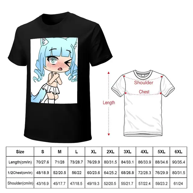 Camiseta infantil Gacha Life Anime 3D estampada, tops casuais com gola  redonda, roupas kawaii, moda infantil, menino, menina - AliExpress