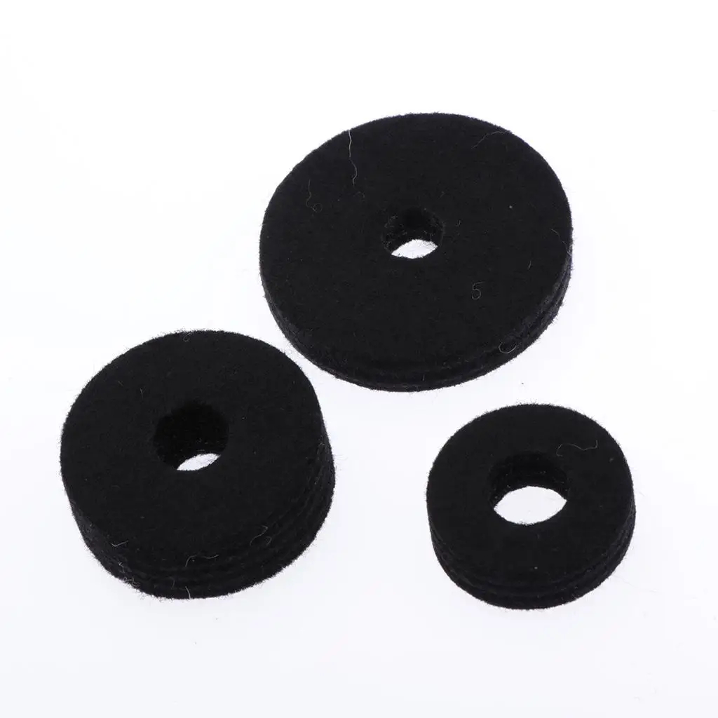  Hat Cymbal Felts Sleeves Wing Nuts Washer Set for Cymbal Stand
