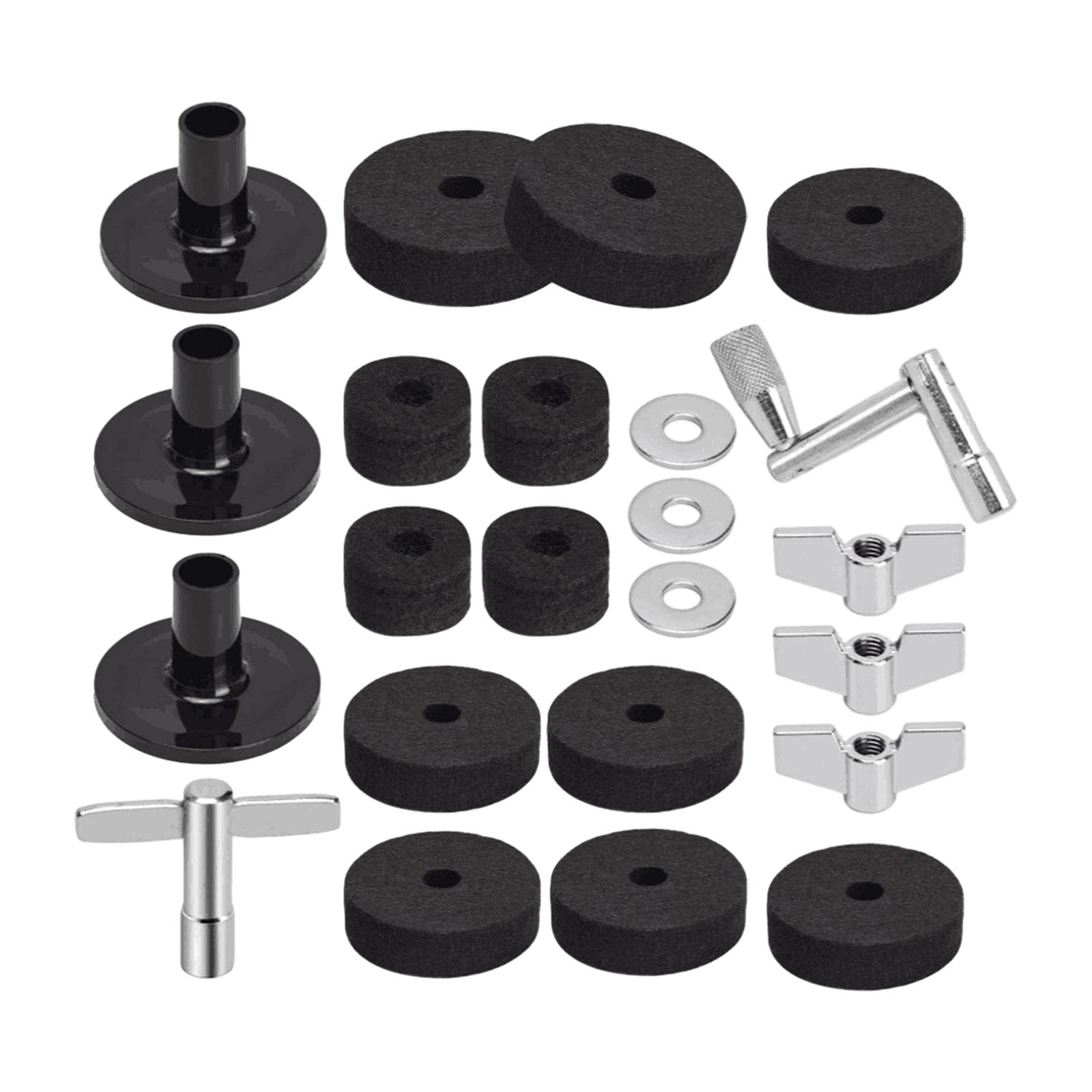 23x Cymbal Replacement Accessories, High Hat Clutch Cup Felt Portable Percussion Instrument Parts Washers Cymbal Support