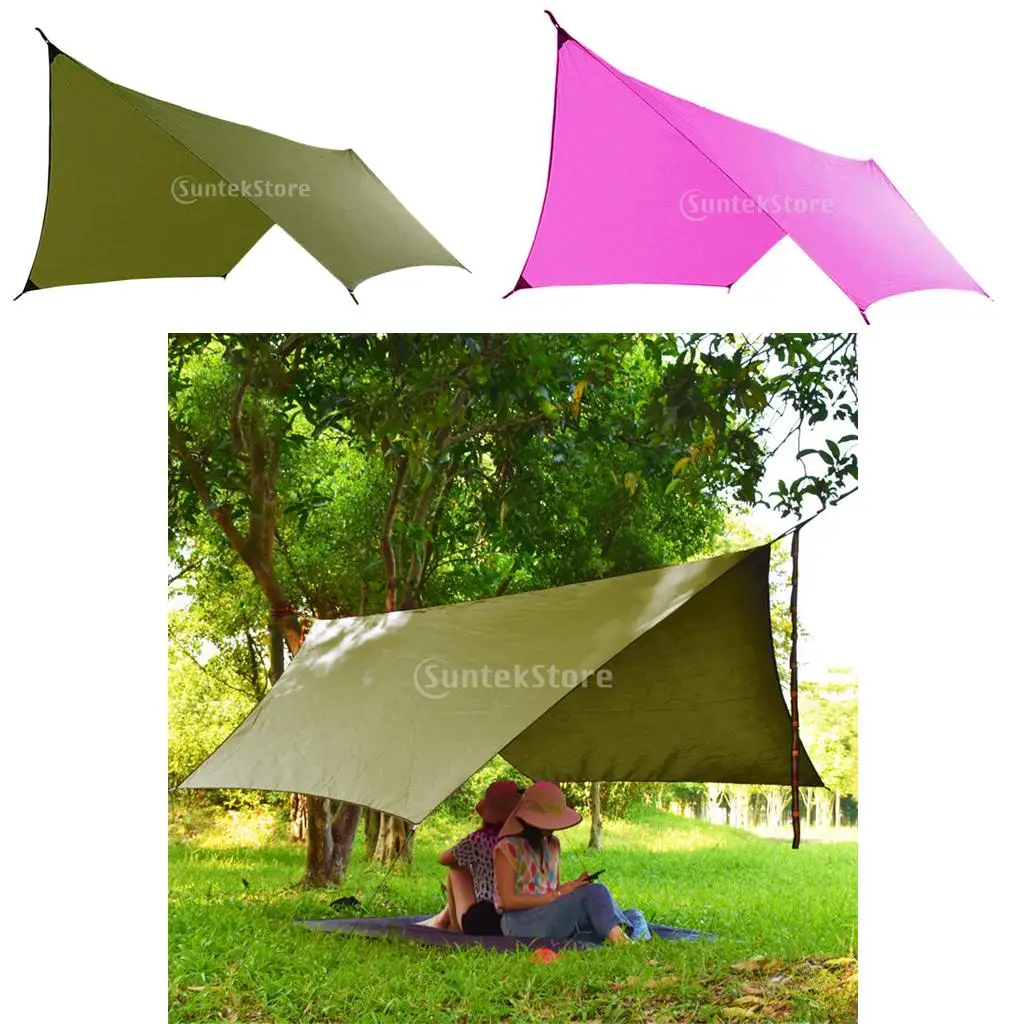 12ft Extra Large Tarp Hammock Waterproof  Tarp - Lightweight Backpacking Camping Accessories
