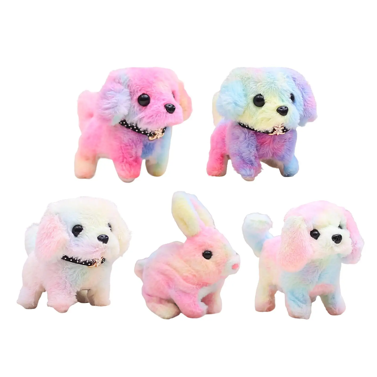 Electronic Pet Figures Adorable Novelty Stuffed Animals Plush Toy Doll for New Year Gifts Xmas Present Party Favor Children Toys