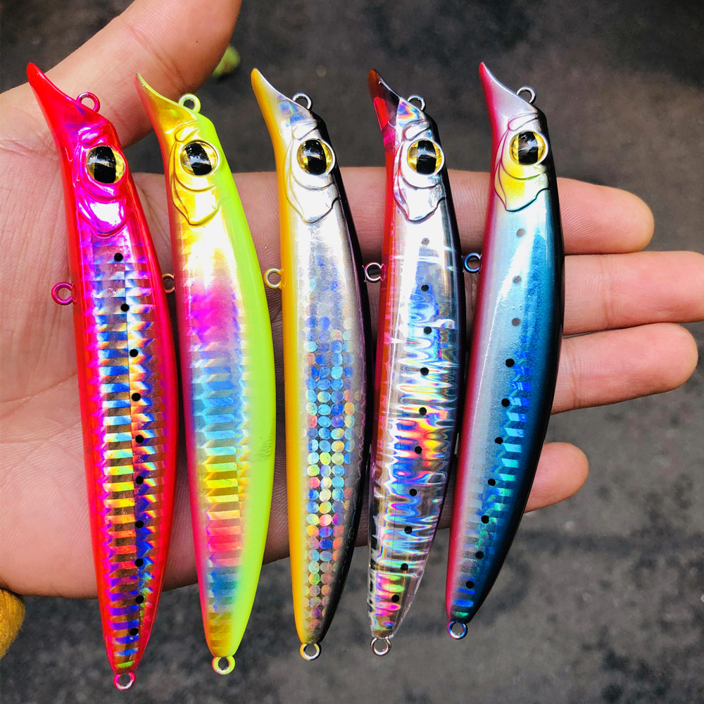 GREENSPIDER NEUE Wobbler 106 mm 18 g schwimmender harter Köder Minnow Kurbel Angelköder Wolfsbarsch Frisches Salzwasser – Detail 12