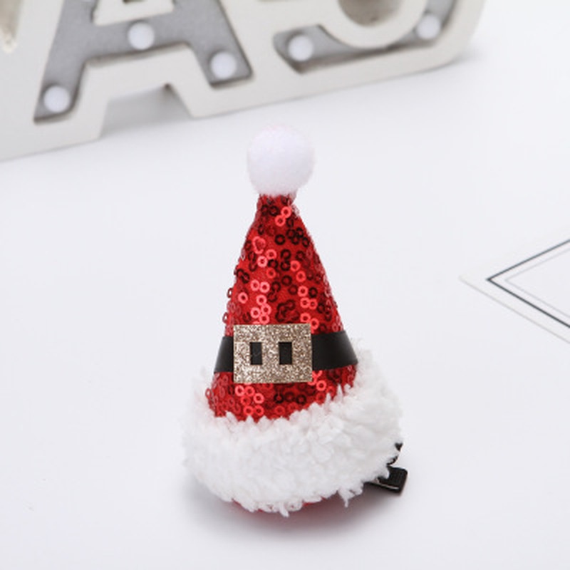 1Pc Weihnachten Erwachsene Kinder Haar Clip Santa Claus Geweih Haarnadel Clip Weihnachten Hut Geschenk Nette Haar Clip Zubehör – Detail 5