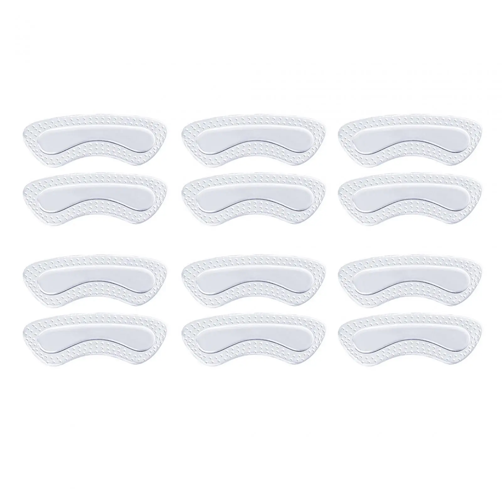 12x Back Heel Inserts Insoles Breathable Foot Care Shoe Pads Cushion Liner Grips Heel Protector for Women Men Running Shoes