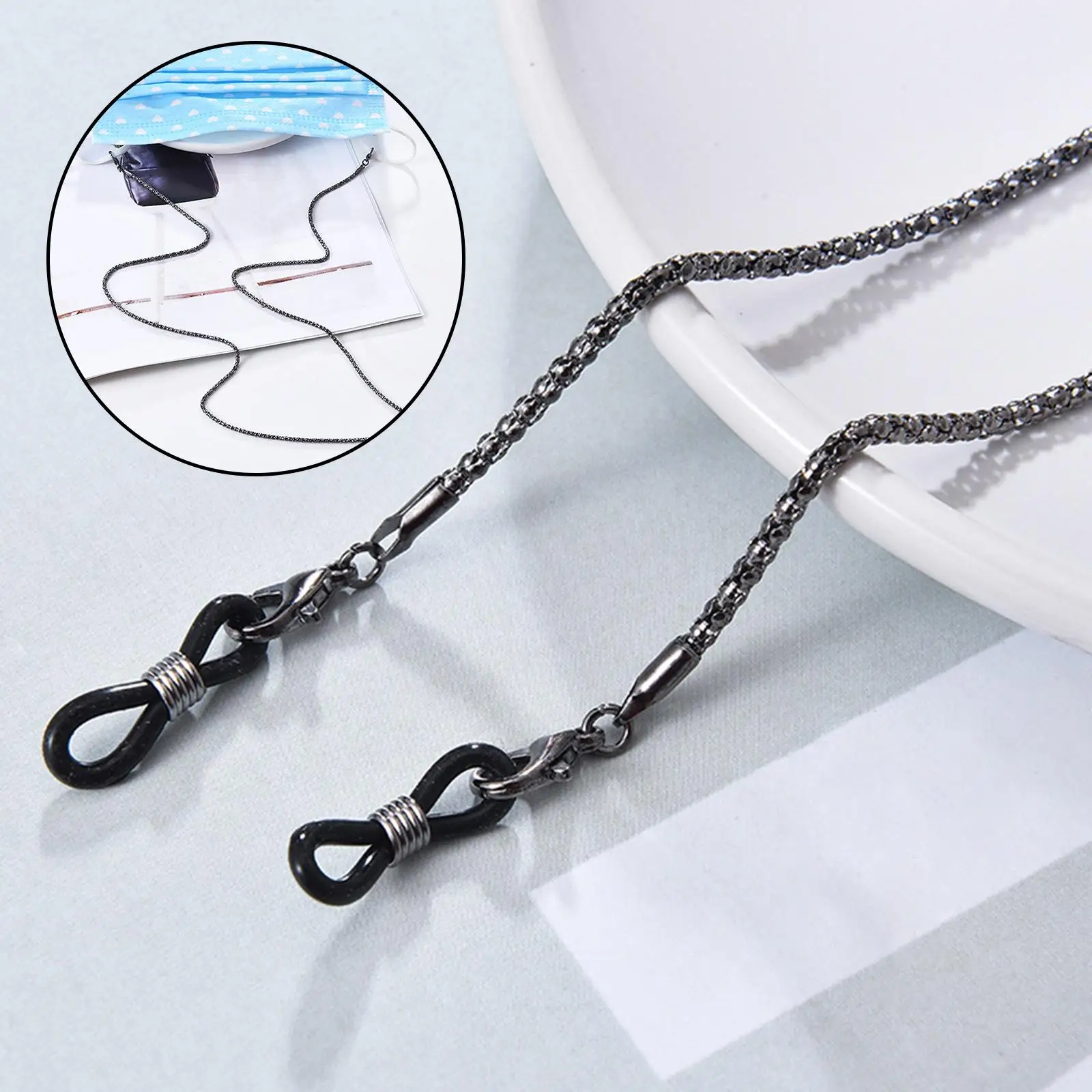 Trendy Reading Glasses Chain Necklace for Women Mask Holder Retainer Strap