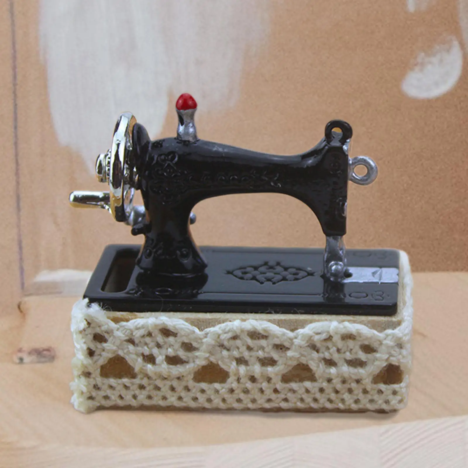 1:12 Dollhouse Miniature Sewing Machine DIY Scene Model for Room Decoration