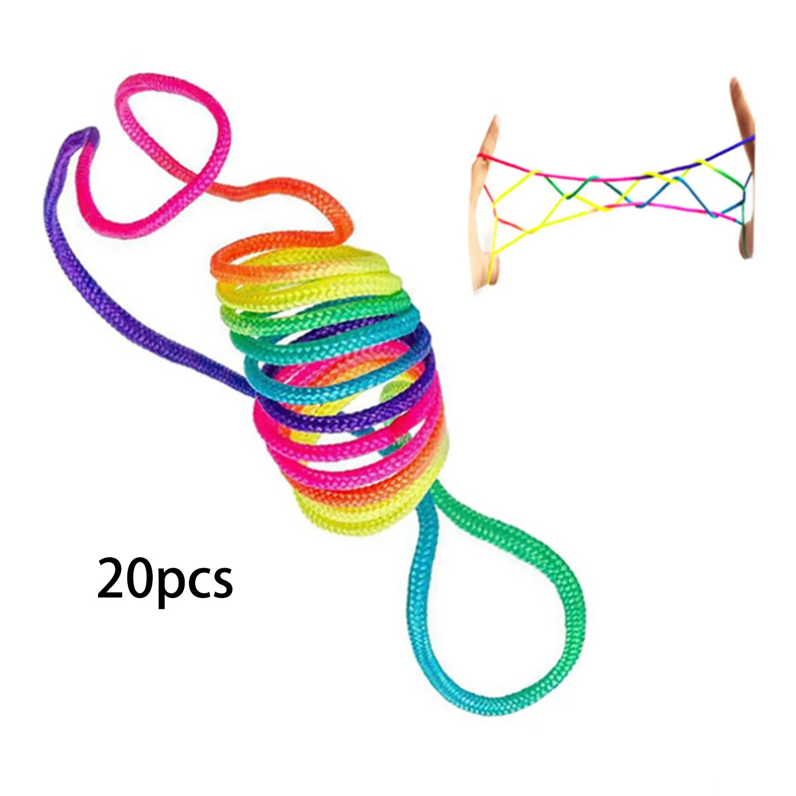 20x Rope Twist Game Development Toy Cord for Outdoor Activity Home Parties