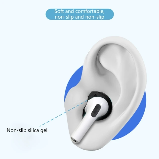 Delidigi 6 pares de almohadillas para los oídos para AirPods Pro 2 y  AirPods Pro, accesorios de repuesto de silicona para auriculares que caben  en el