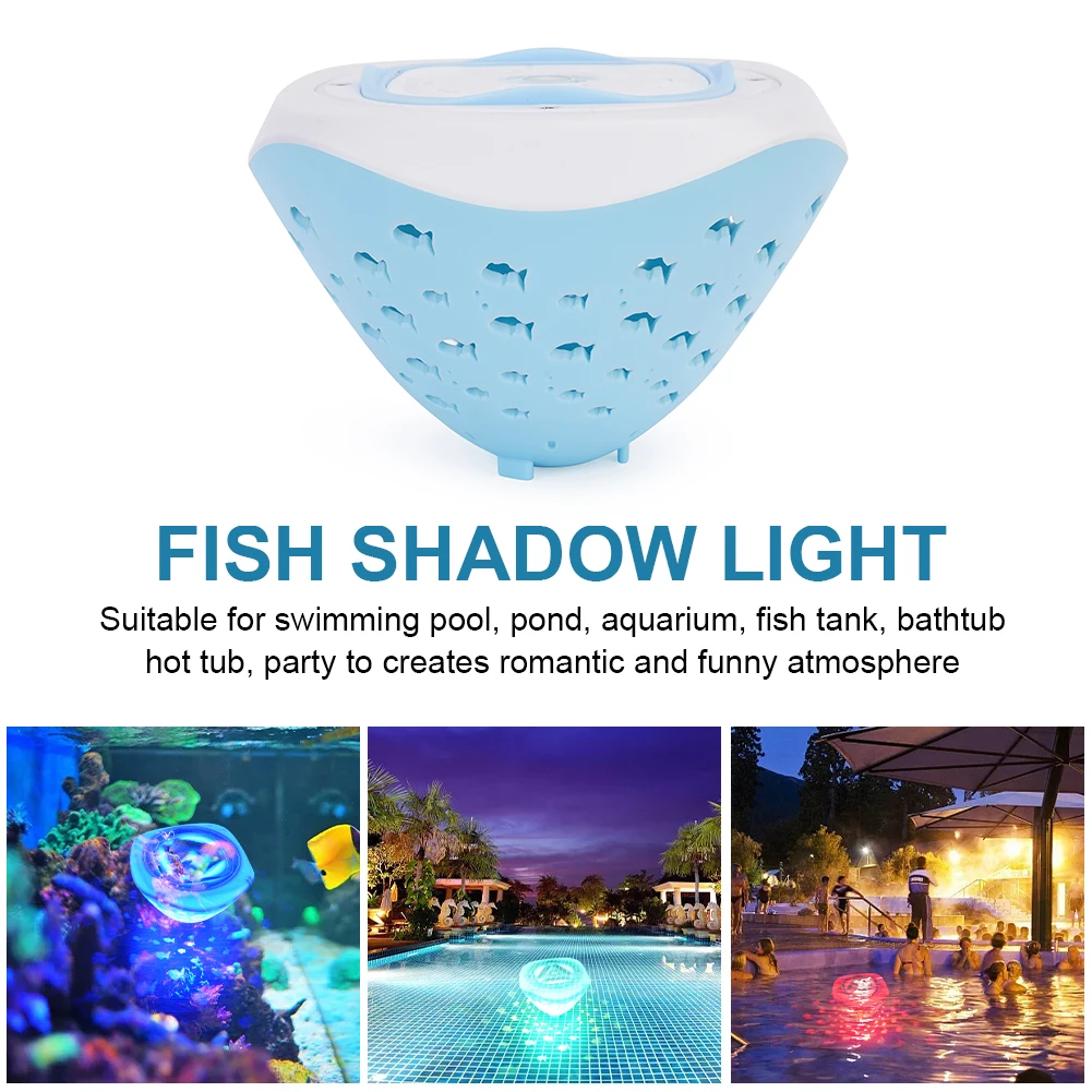 colour changing solar garden lights LED Floating Pool Light Romantic 6 Modes Floating Lamp Kids Toy Fish Pattern Color Changing Waterproof Bathtub Pond Decor Light underwater boat lights