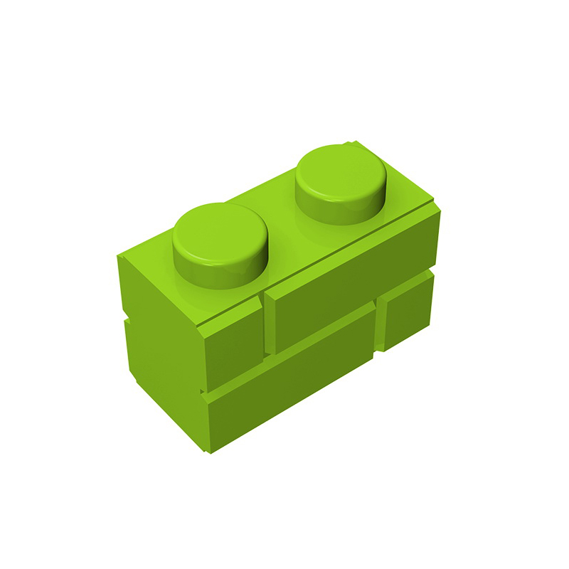 Gobricks GDS-631 Profile brick 1x2 single gro. compatible with lego 98283 children's DIY Educational Building Blocks Technical