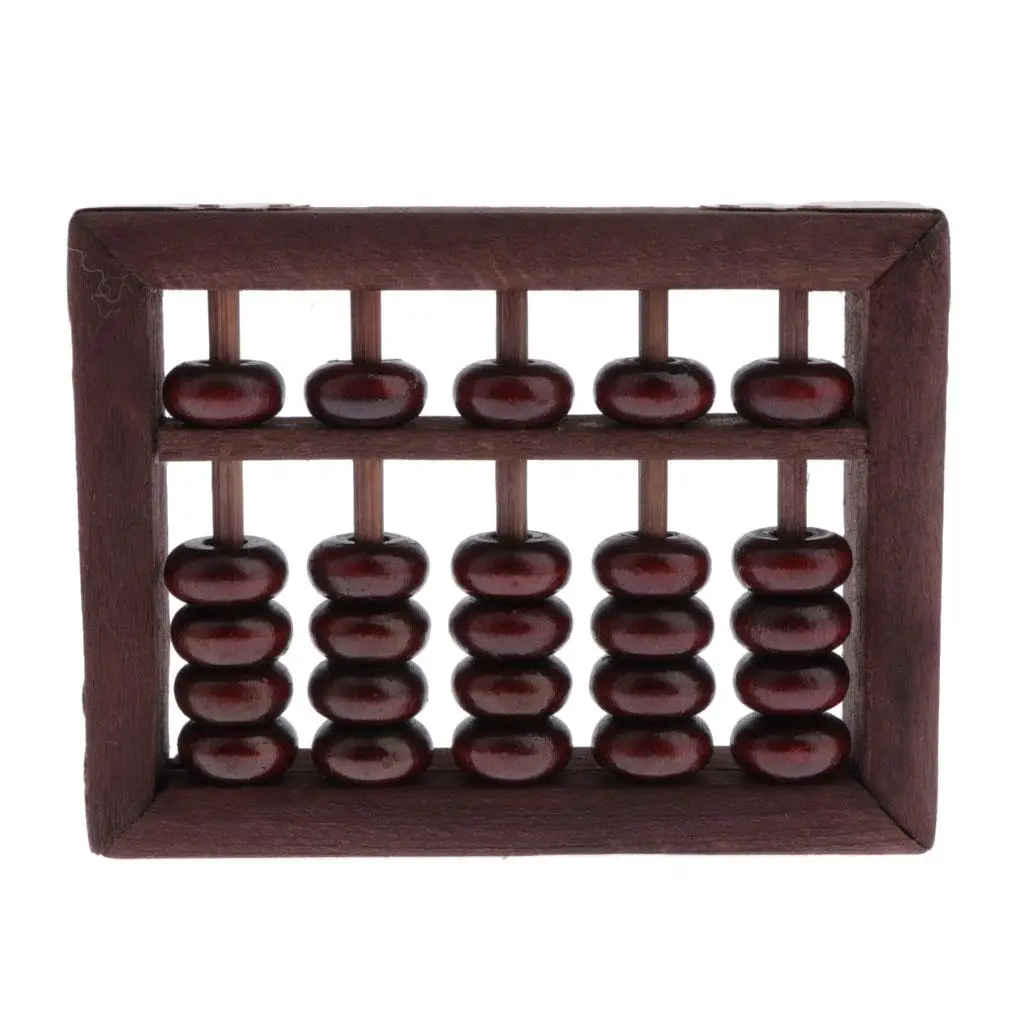 Vintage-Style  Rods Wooden Abacus  Chinese Japanese Calculator Counting Tool