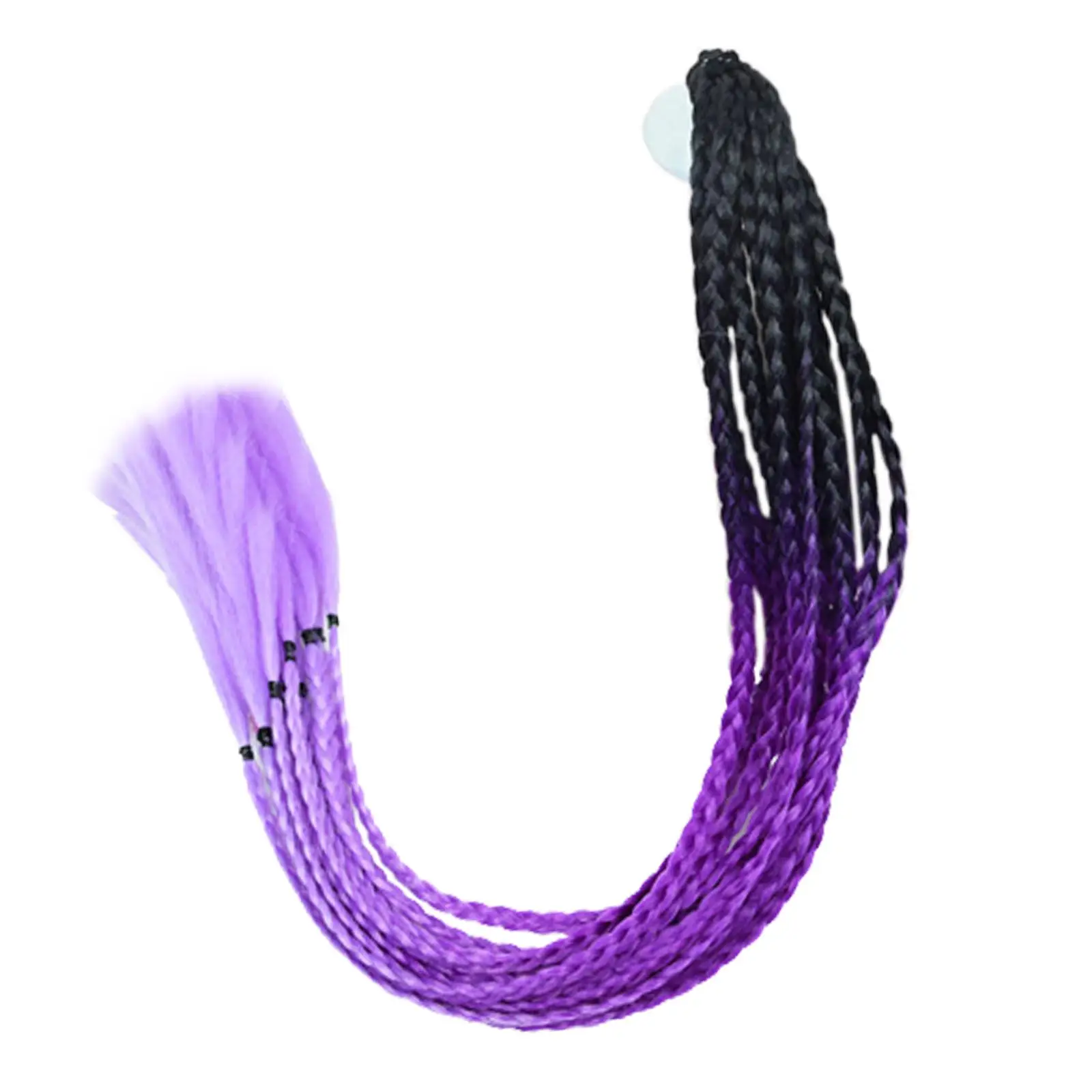 Pigtails Braids Punk Curly Hair 65cm Gradient Ramp for Female Men