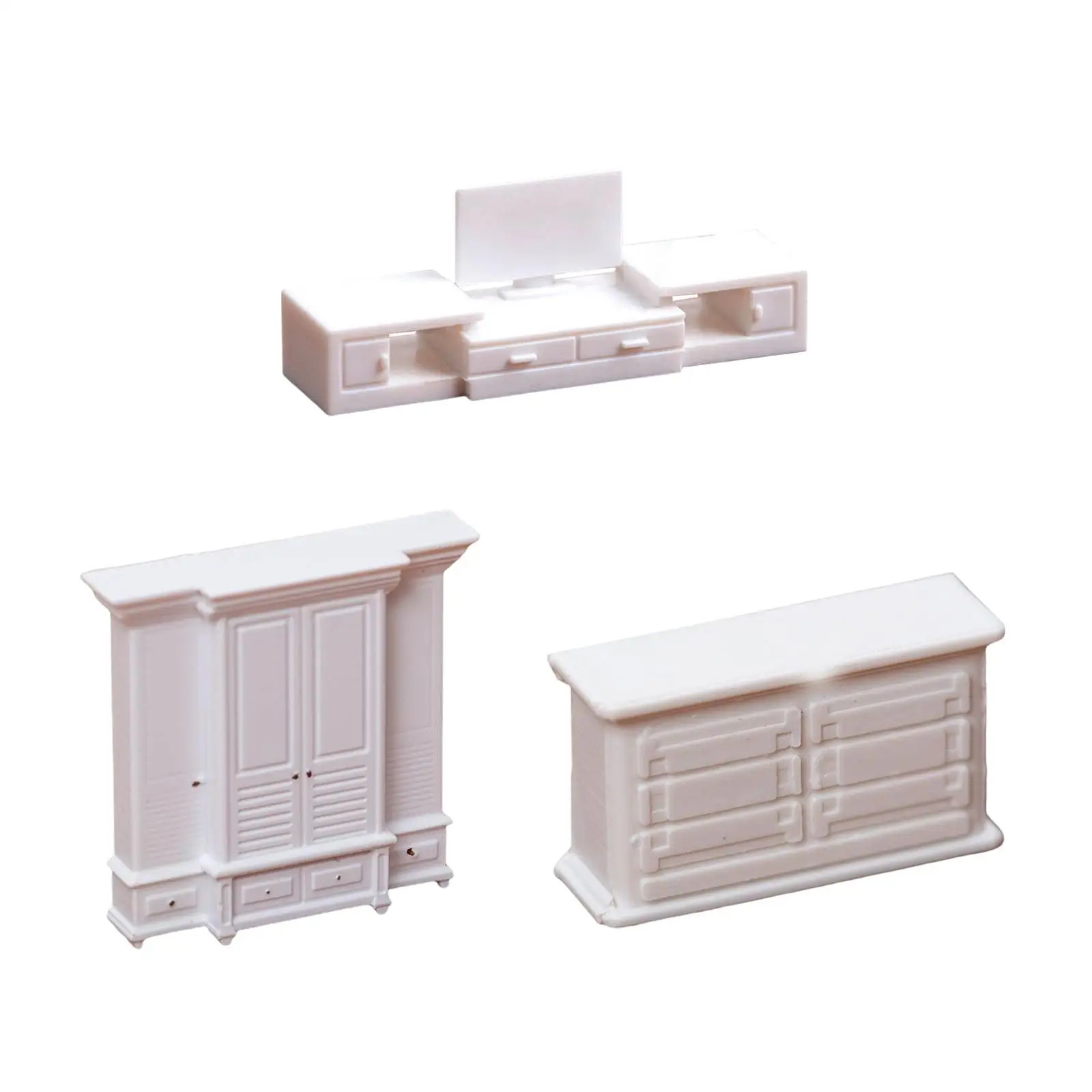 Dollhouse Furniture Realistic Miniature Bedside Table Mini Furniture Model for Photo Props DIY Scene Ornament Diorama Layout
