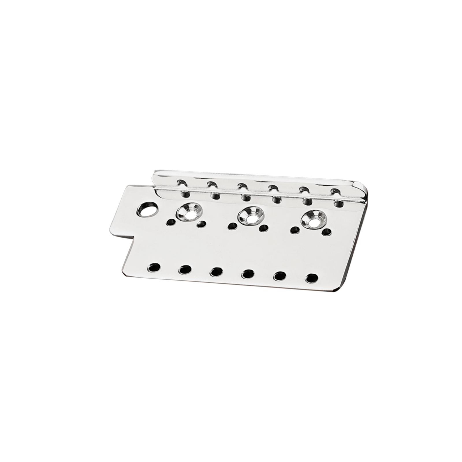 6 String Tremolo Bridge Plate Vintage Portale Chrome Durable for Musical Instrument Bass Electric Guitar Ukulele Replacement