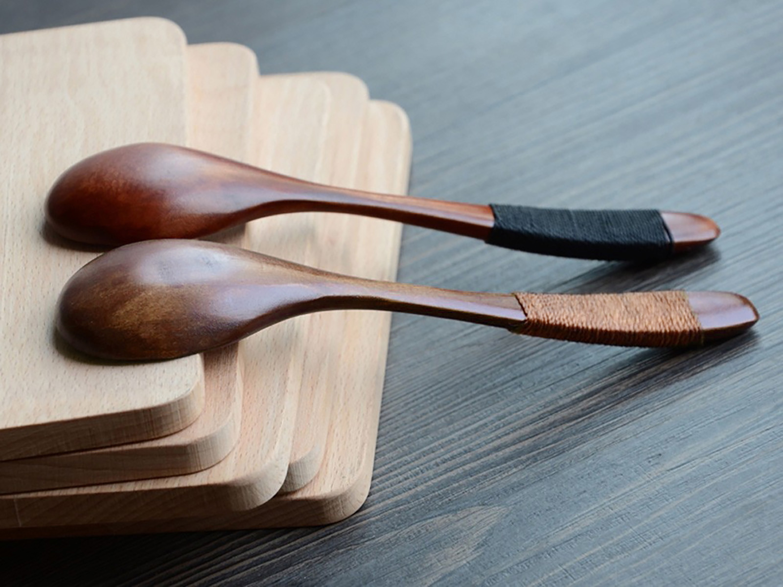Description Picture 3 of itemWooden Spoon Small Cooking Scoop Teaspoon Catering Household Kitchen Accessories For Coffee Lamian Noodles, Rice,Corn Soup 스푼 #M