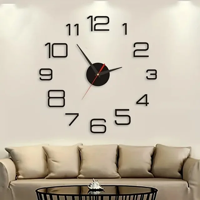 10pcs/lot sublimation blank Custom Designs clocks fashion watches wall clock  rushed mirror sticker diy living room decor - AliExpress