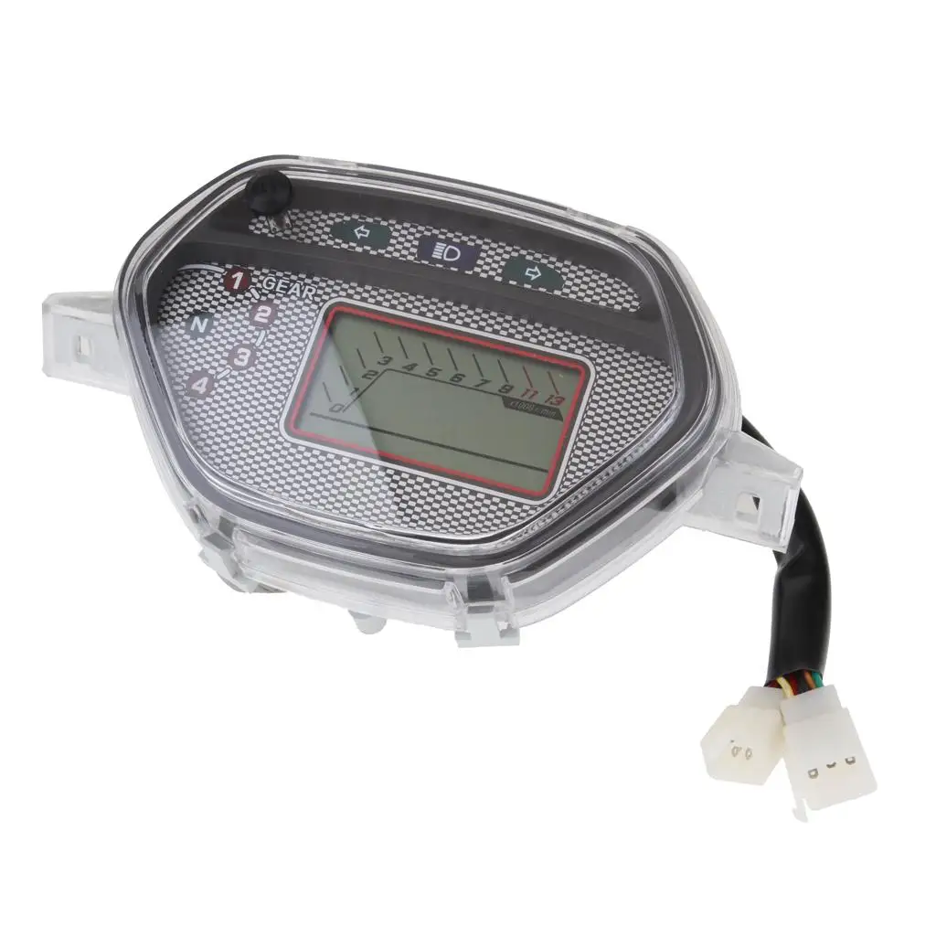 LCD Speedometer Odometer Tachometer Multifunction Gauge for Honda CD110