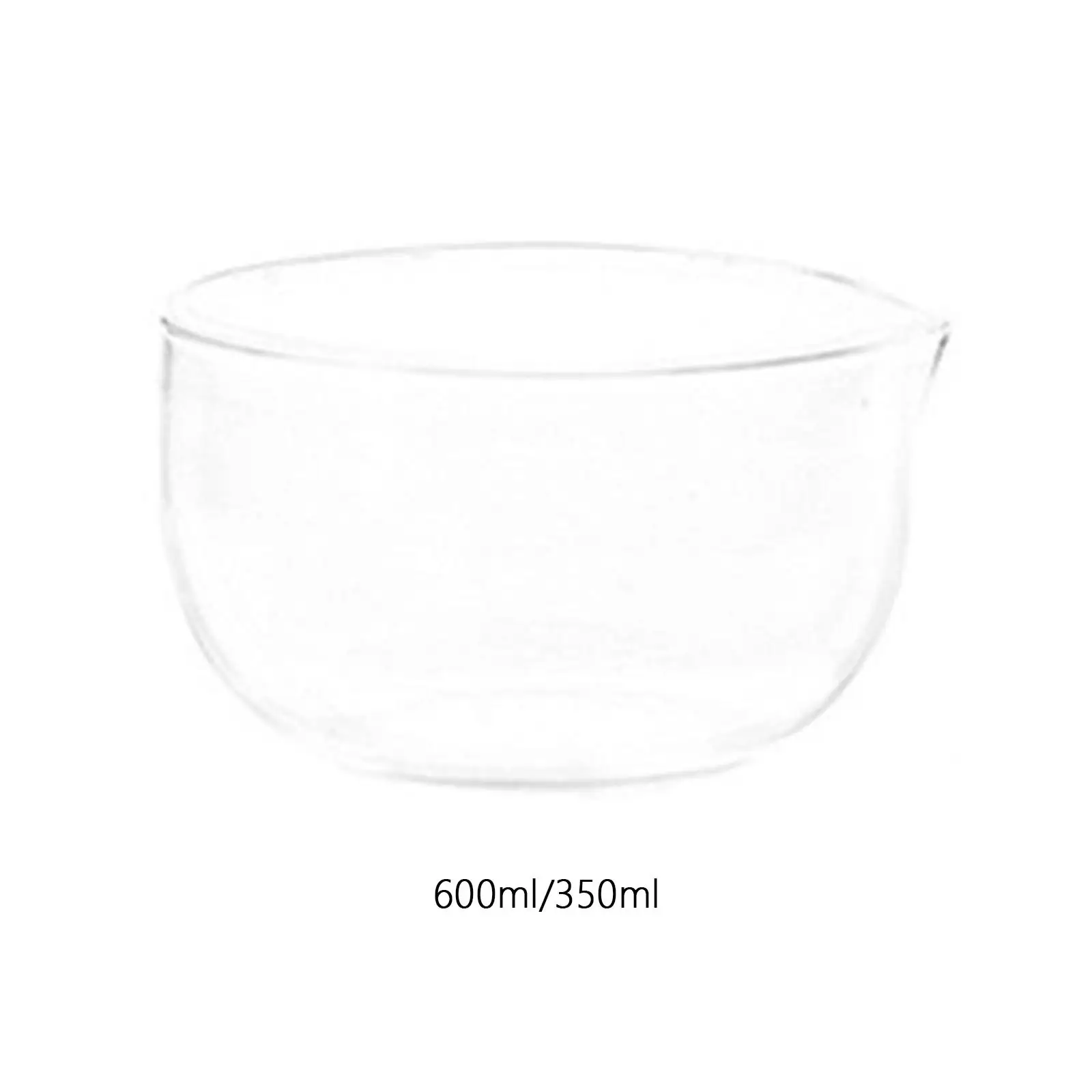 Portable Glass Matcha Bowl with Spout Durable Tea Bowl Scratch Resistant Gift Matcha Cup Matcha Set Matcha Bowl for Office Party