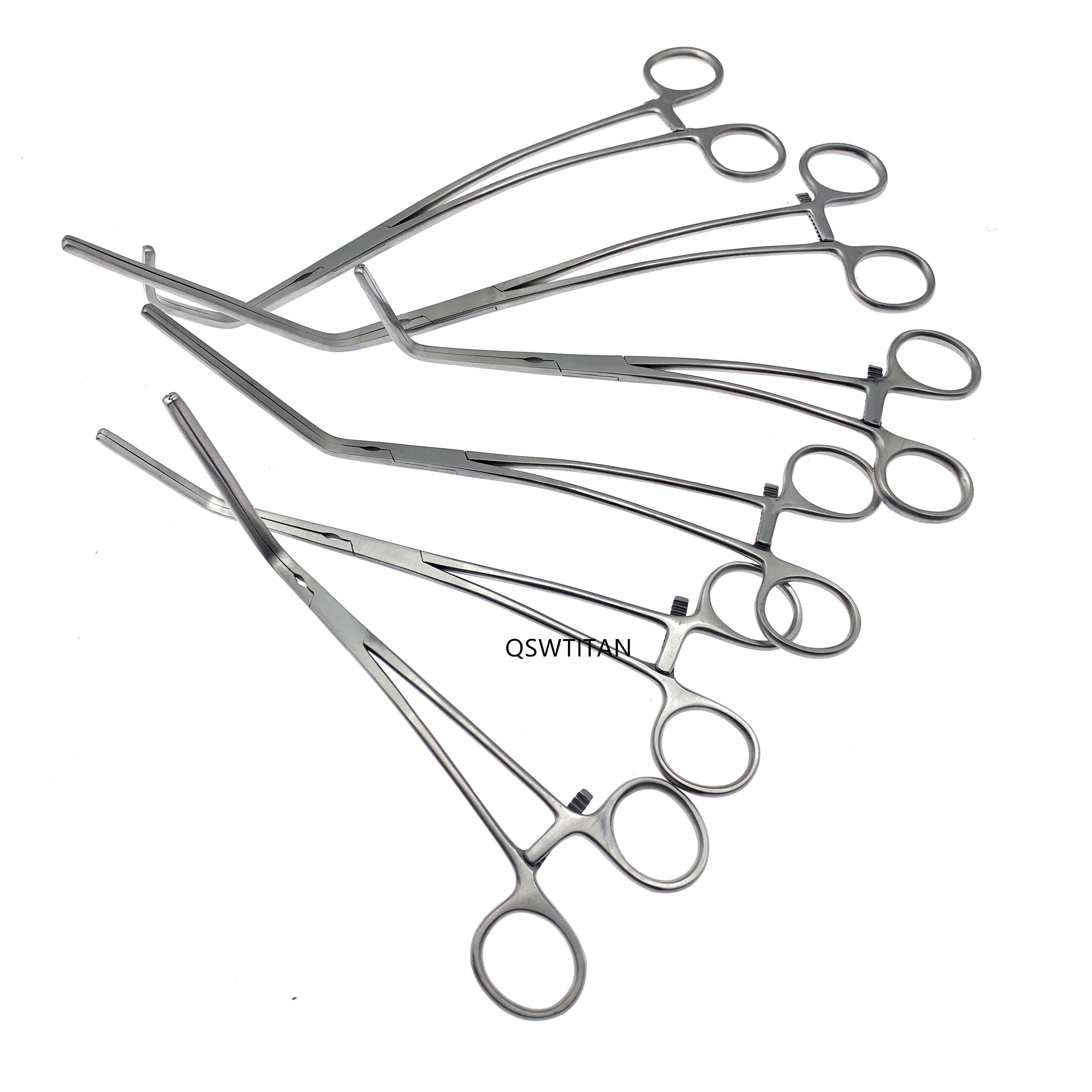 Atraumatic Jaw Tips Vascular Clamps Aortic Exclusion Clamp stainless steel Cardiovascular surgical instruments