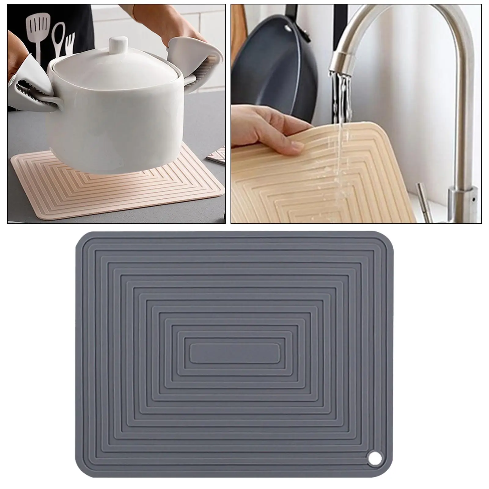 Utensil Drying Board   Tray Dish Draining Mat Non Slip Drying Pad