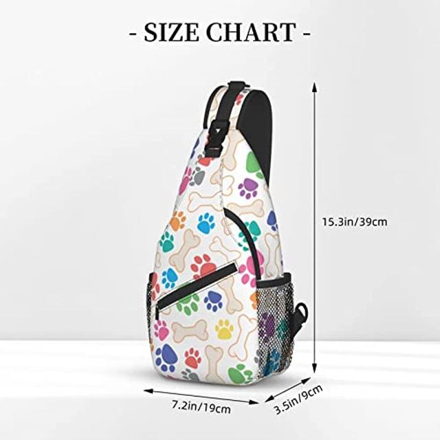 MOSISO Sling Backpack, Multipurpose Travel Hiking Daypack Rope Crossbody  Shoulder Bag, Colorful Stripe