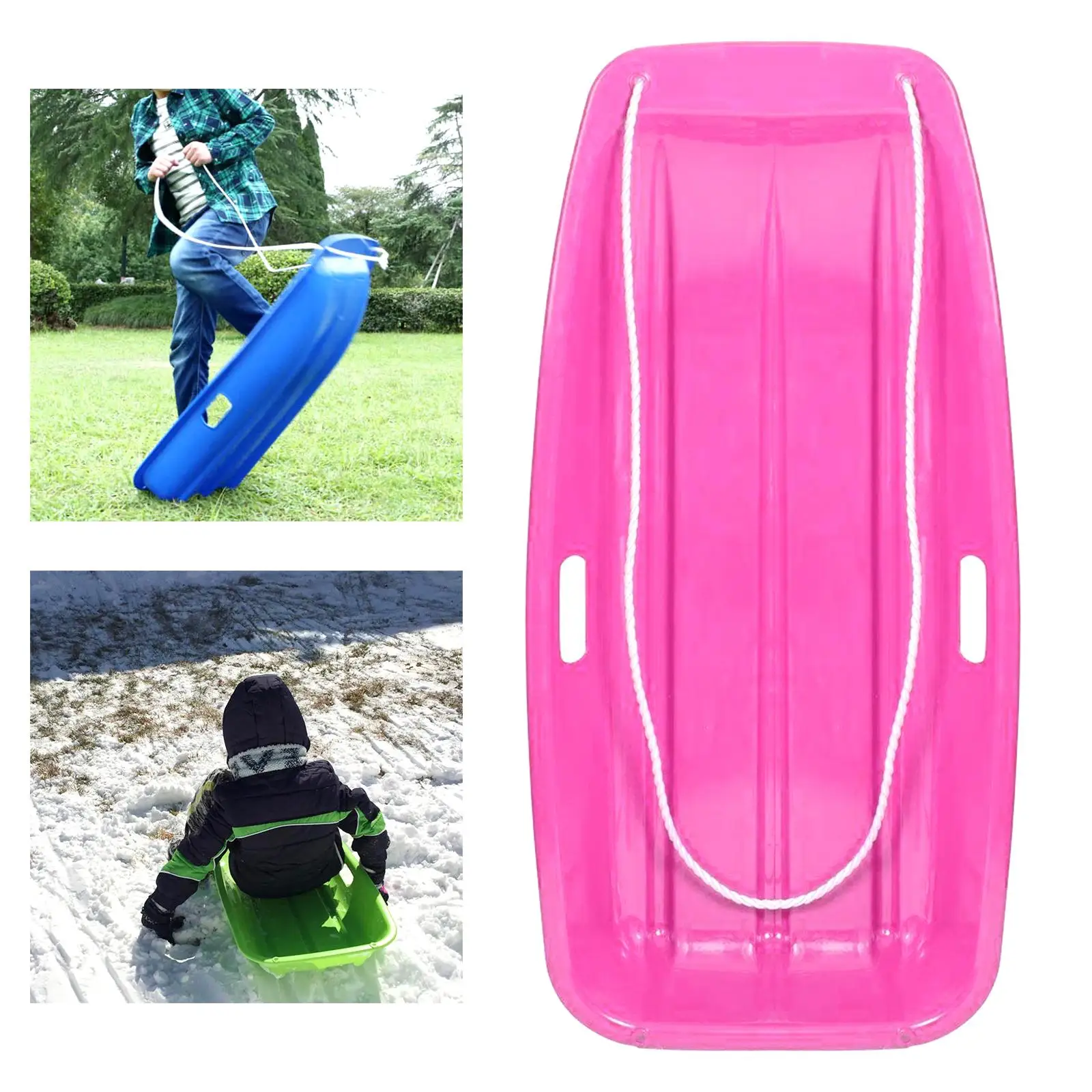 Outdoor Snow Sled Thicken Sledge Durable for Skating Sandboarding Kids