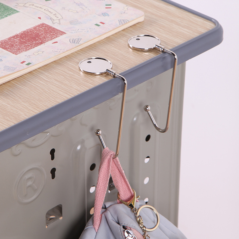 Description Picture 6 of itemPortable Folding Bag Hook Hanger Purse Handbag Holders Foldable Table Hook Women Handbag Organizer Office Desk Side Hook