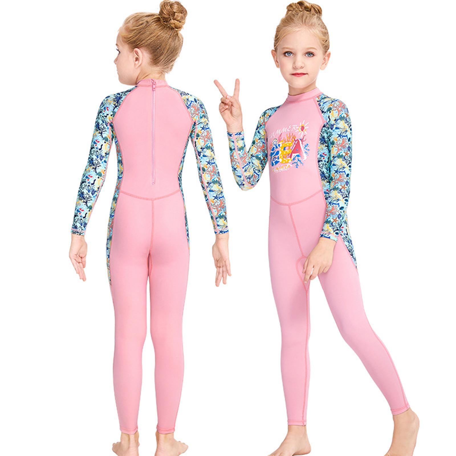 Kids Wetsuit Swimsuit Zipper Long Sleeve Full suits   Scuba Diving Suit Wet Suit for Water Sports Kayaking Surfing Diving