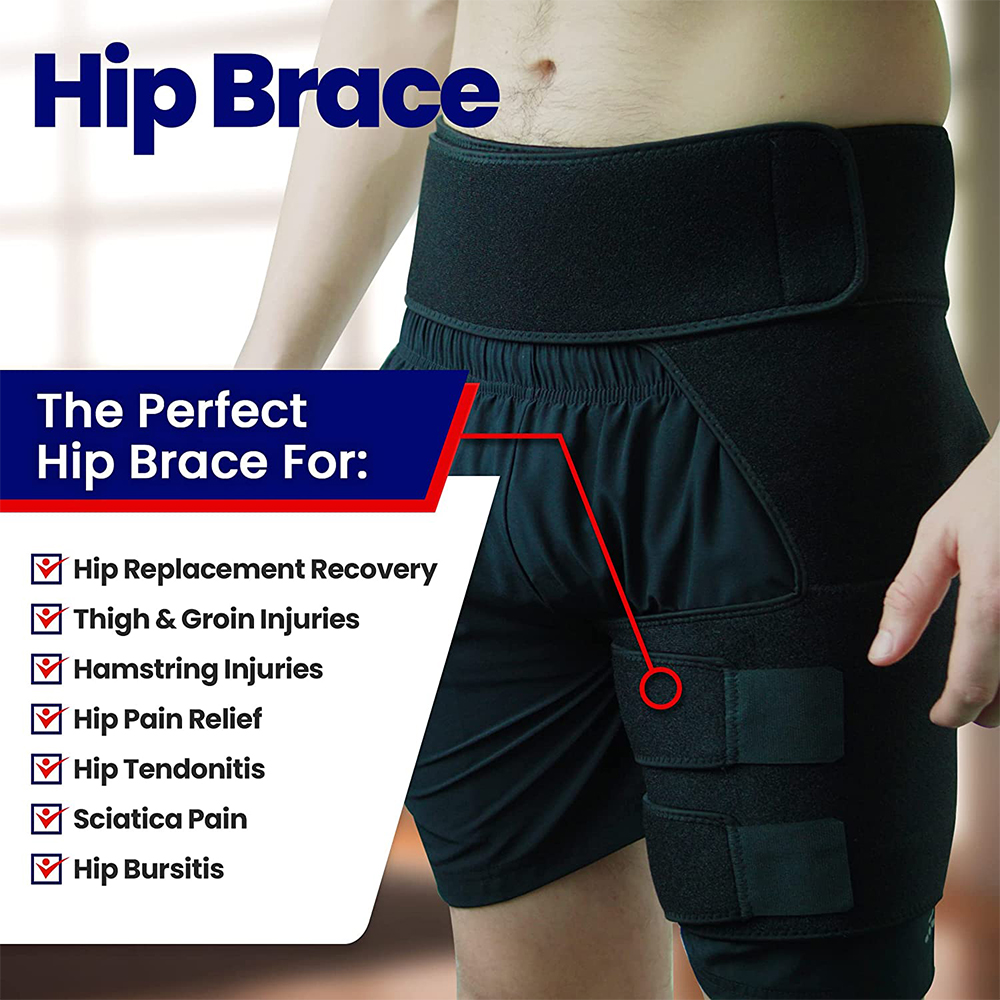 Best of Hip Brace Thigh Compression Sleeve, Hamstring & Groin Compression Support Wrap For Hip Pain Relief, Sciatica, Quad Muscle Strains Reviews & Tips - Image 4