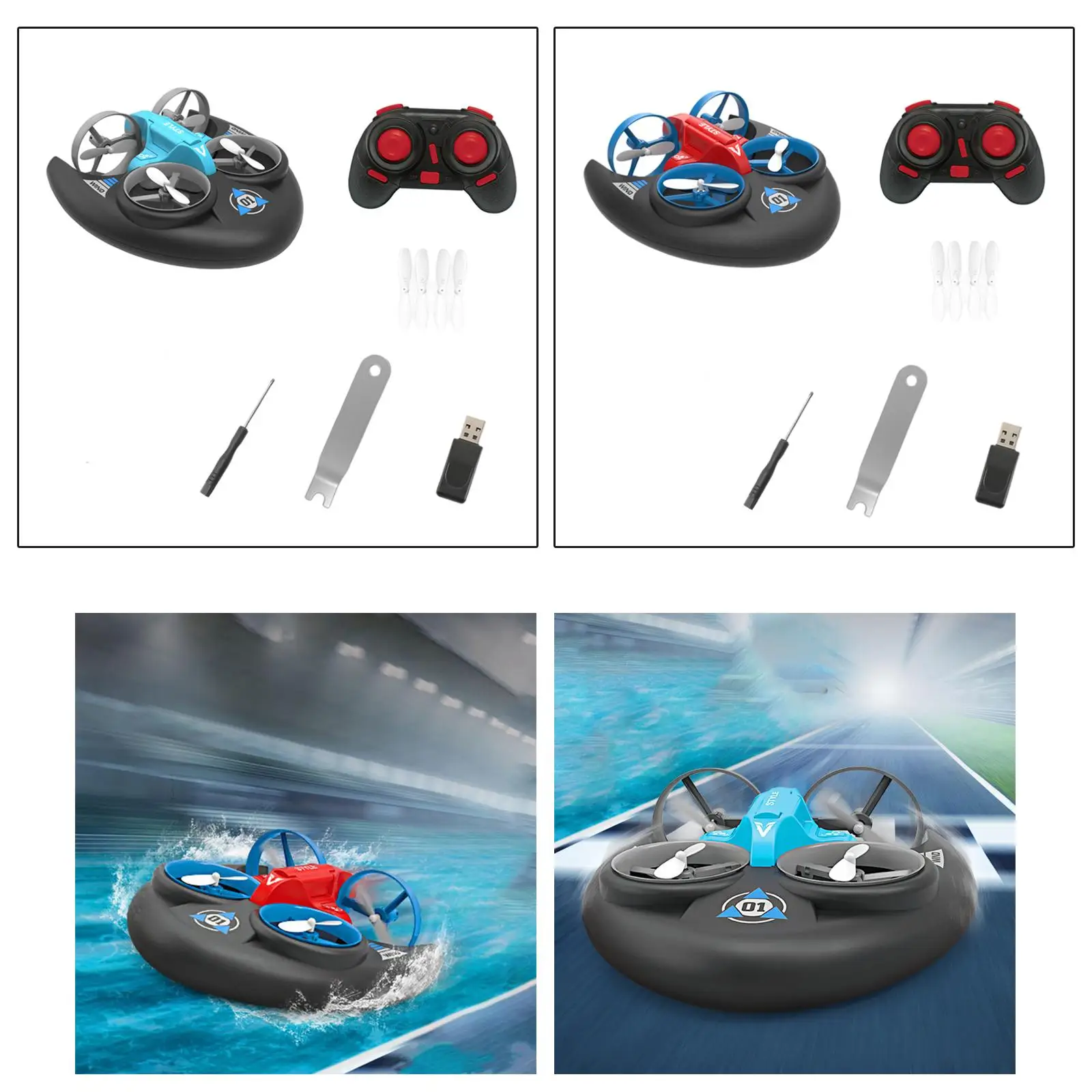 Mini , 3 Modes Rechargeable Remote Control 6CH  Mode  RC Quadcopter, Flying Hovercraft,  Year Old Boys Kids